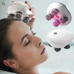 Electric Scalp Head Massager Red Light Therapy Antistress Relax